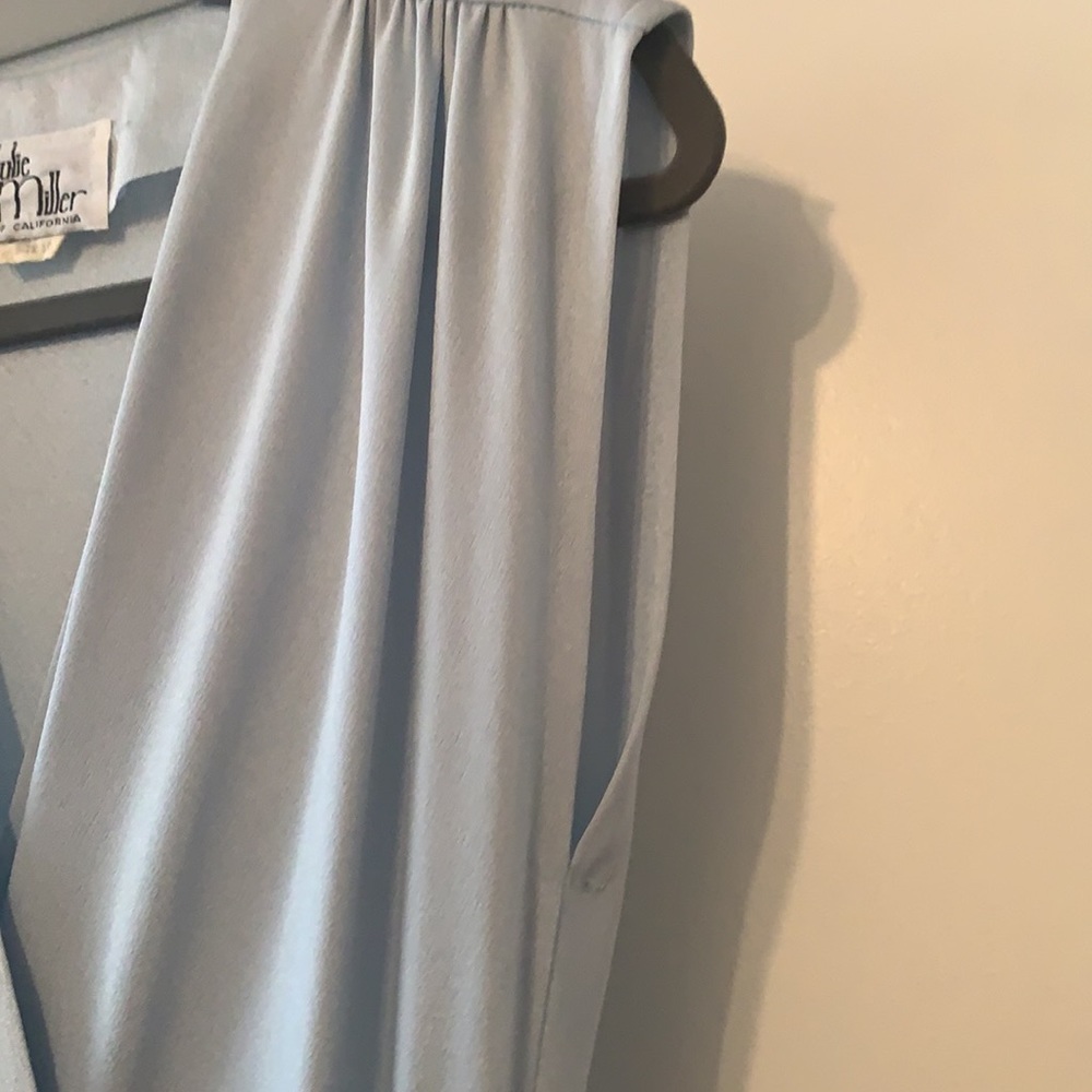 Vintage Julie Miller Light Blue Wrap Dress - Picture 4 of 5